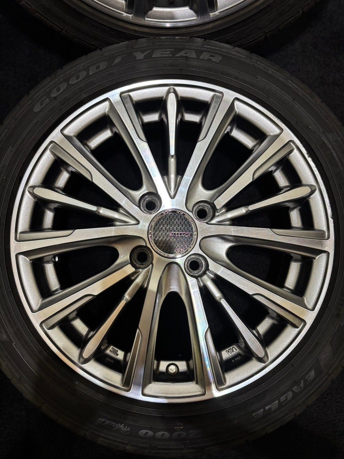 ☆165/55R15 GOODYEAR/EAGLE LS2000 23年製 PASSAGE 15インチ 4.5J +43