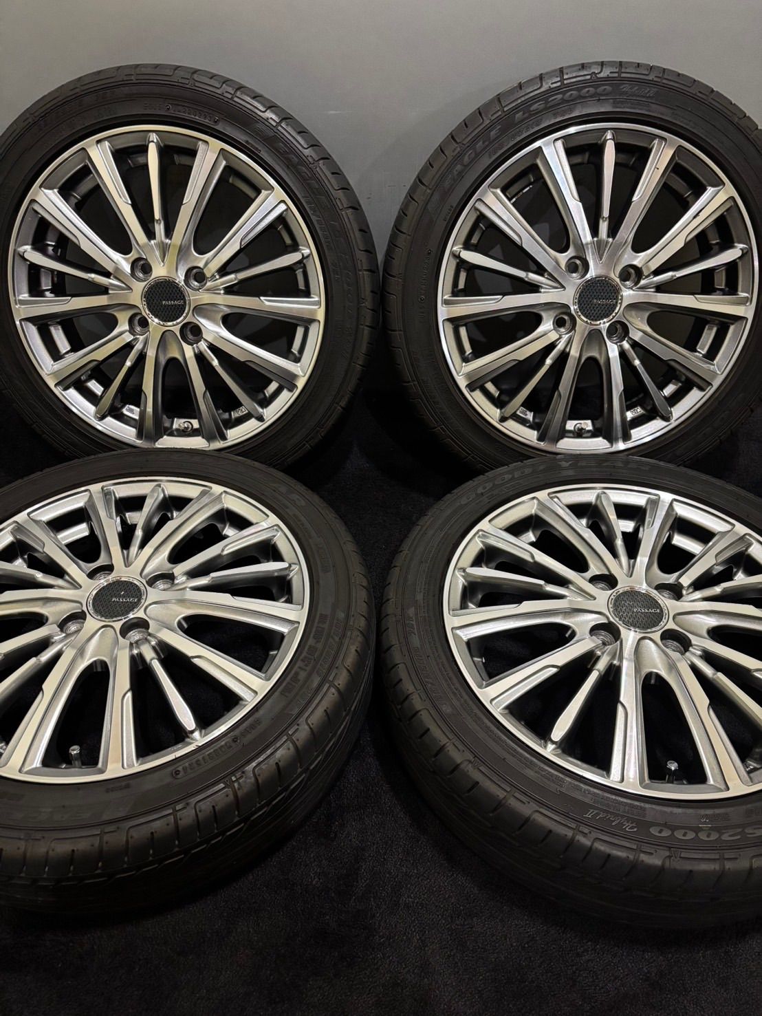 ☆165/55R15 GOODYEAR/EAGLE LS2000 23年製 PASSAGE 15インチ 4.5J +43