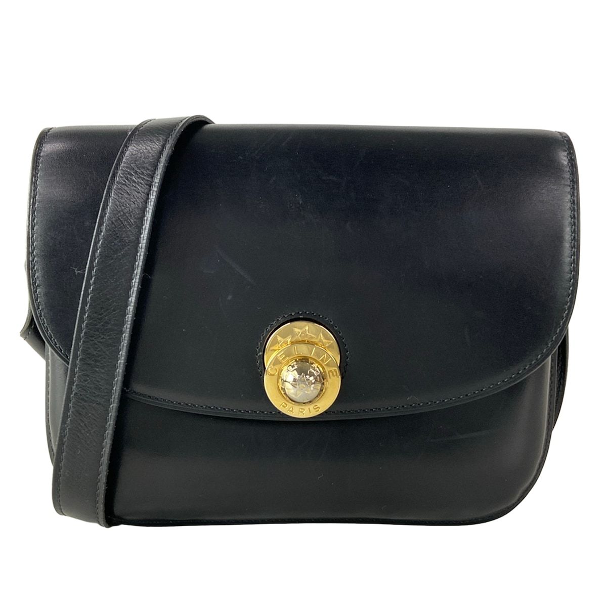 CELINE(セリーヌ) ショルダーバッグ スターボール 黒 ヴィンテージ レザー 85,700円