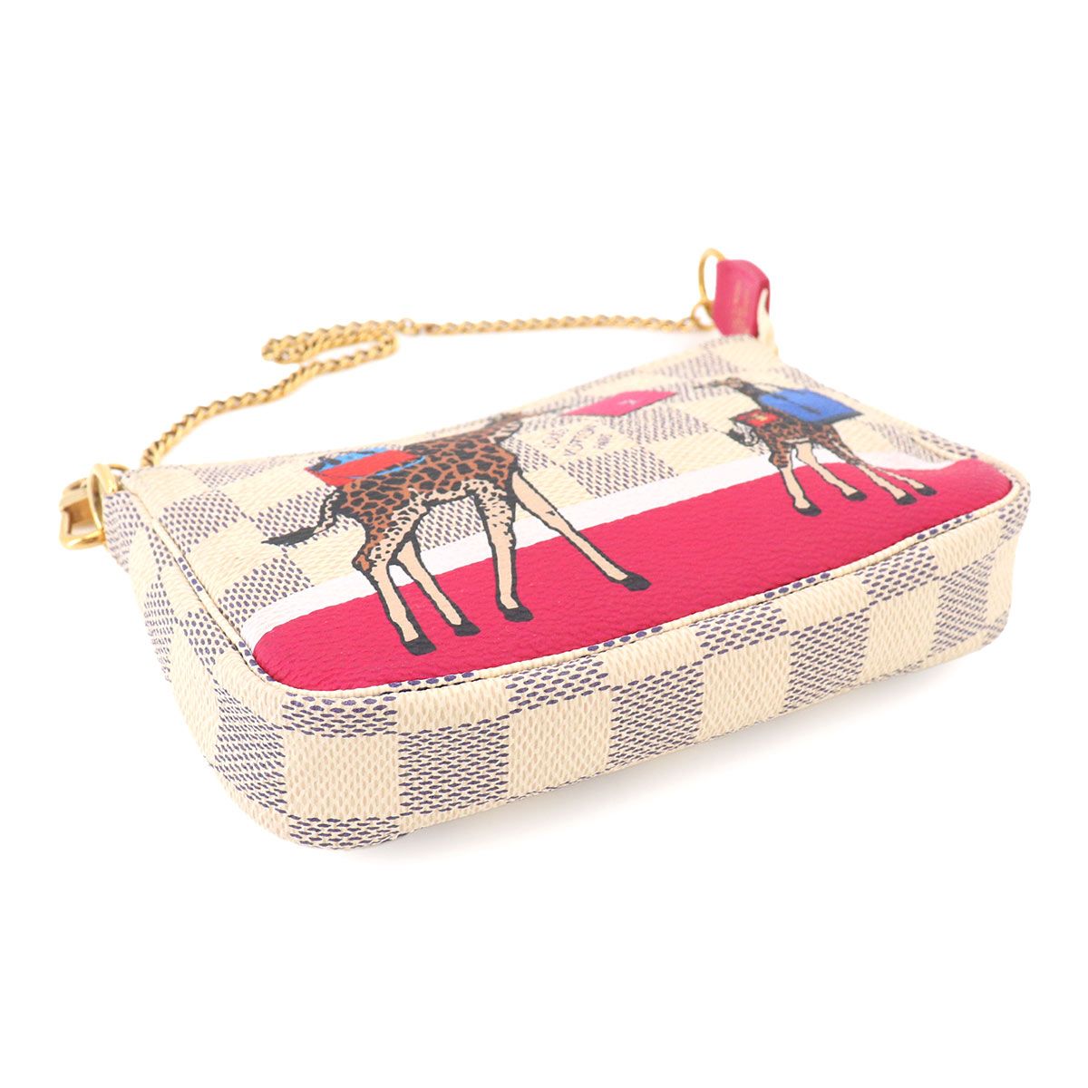 新品同様 ルイ ヴィトン LOUIS VUITTON ダミエ アズール ミニ