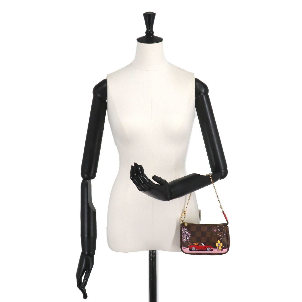 美品 ルイ ヴィトン LOUIS VUITTON ヴィヴィエンヌ ダミエ ミニ