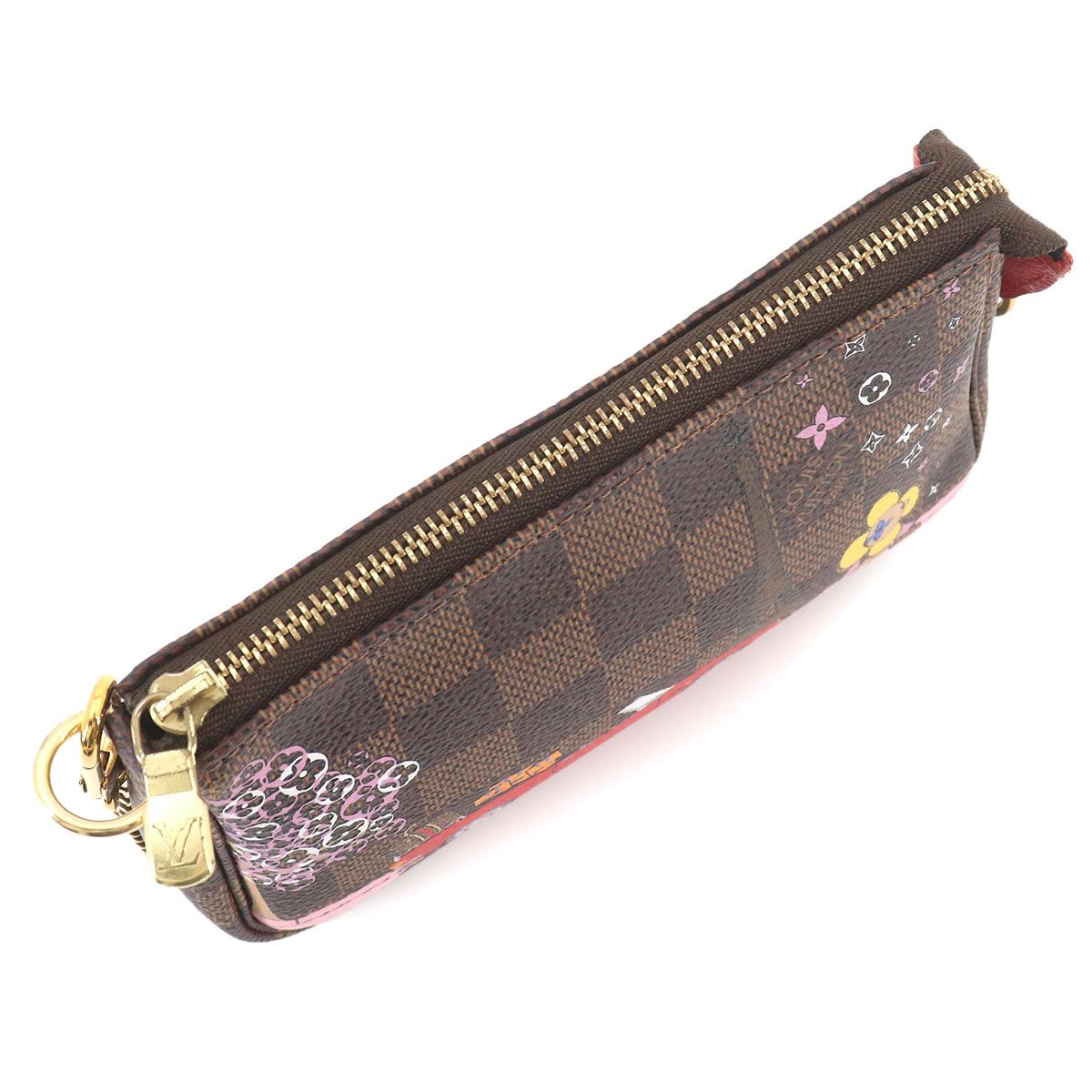 極美品 ルイヴィトン ダミエ ミニポシェットアクセソワール ヴィヴィエンヌ 美品 ルイ ヴィトン LOUIS VUITTON ヴィヴィエンヌ ダミエ ミニ