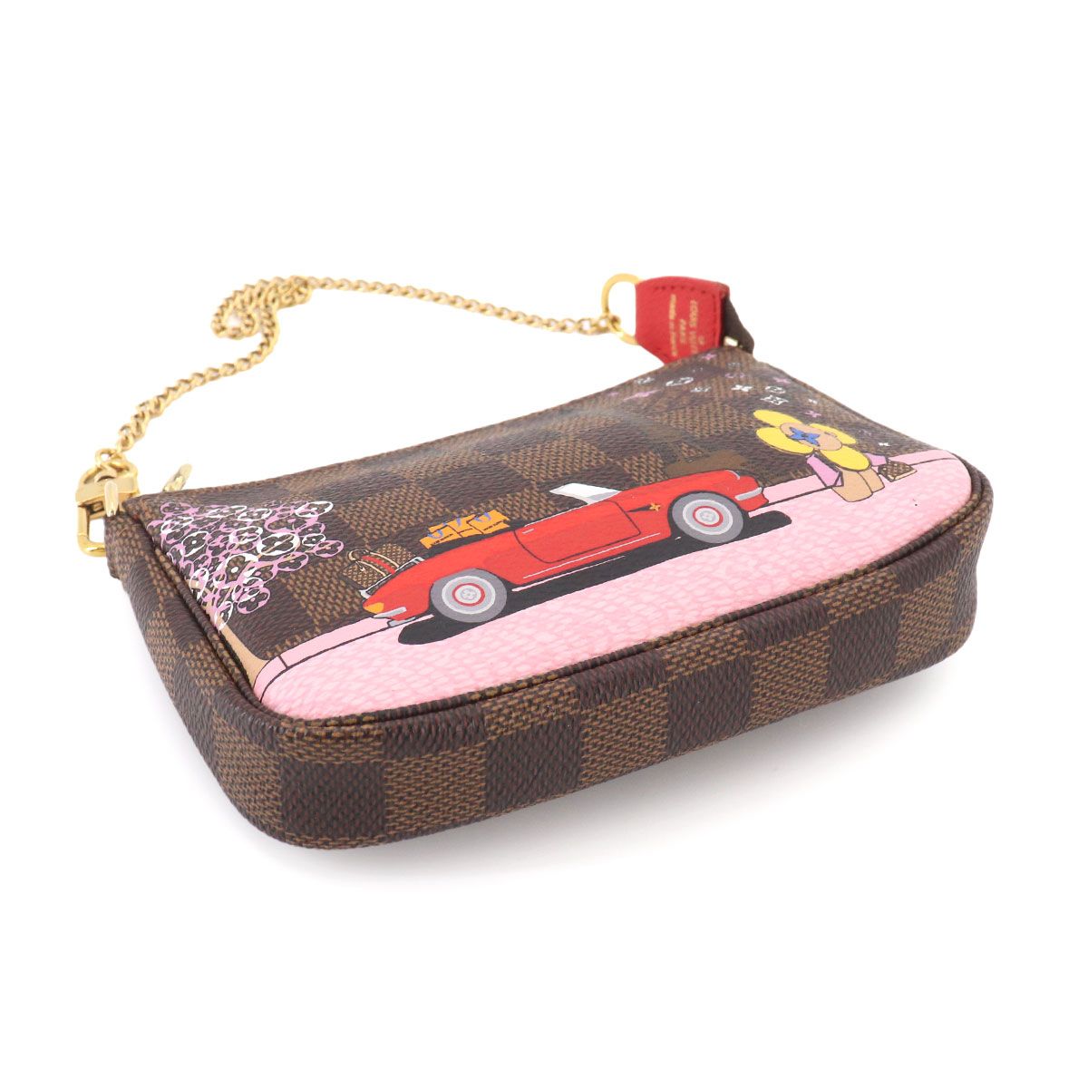 極美品 ルイヴィトン ダミエ ミニポシェットアクセソワール ヴィヴィエンヌ 美品 ルイ ヴィトン LOUIS VUITTON ヴィヴィエンヌ ダミエ ミニ
