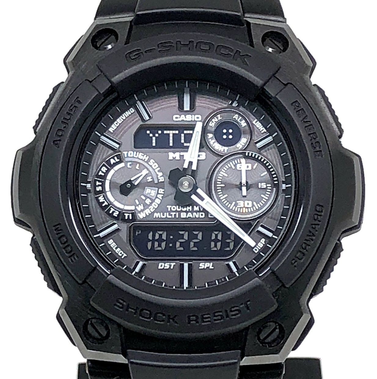 G-SHOCK ジーショック MTG-1500B-1A1 MT-G 電波ソーラー メタルバンド モノトーン ブラックIP アナデジ 2009年5月発売