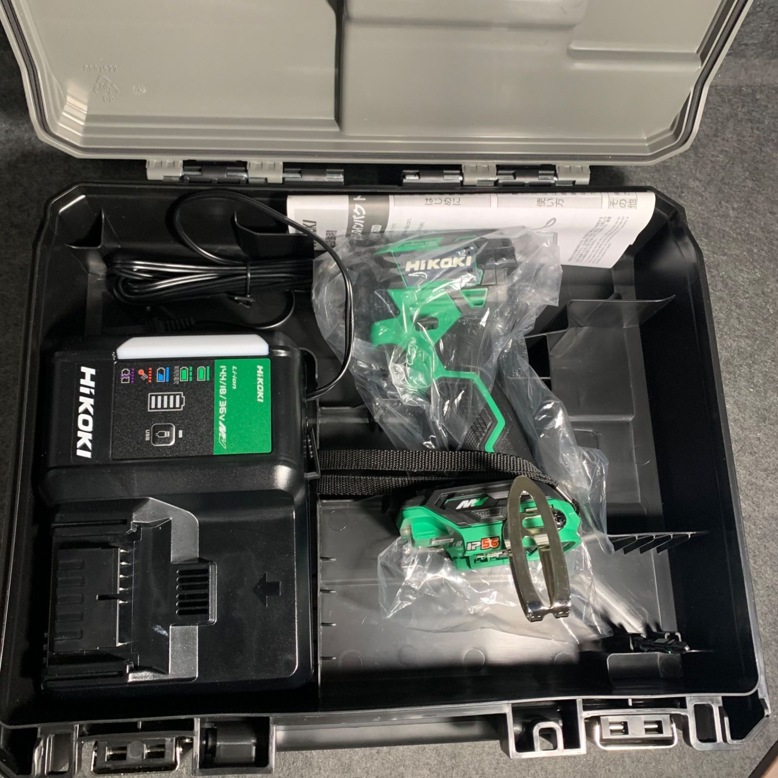 HiKOKI(ハイコーキ) 36V インパクトドライバー WH36DD アグレッシブグリーン 充電器・ケース付 WH36DD(XPLSZ)