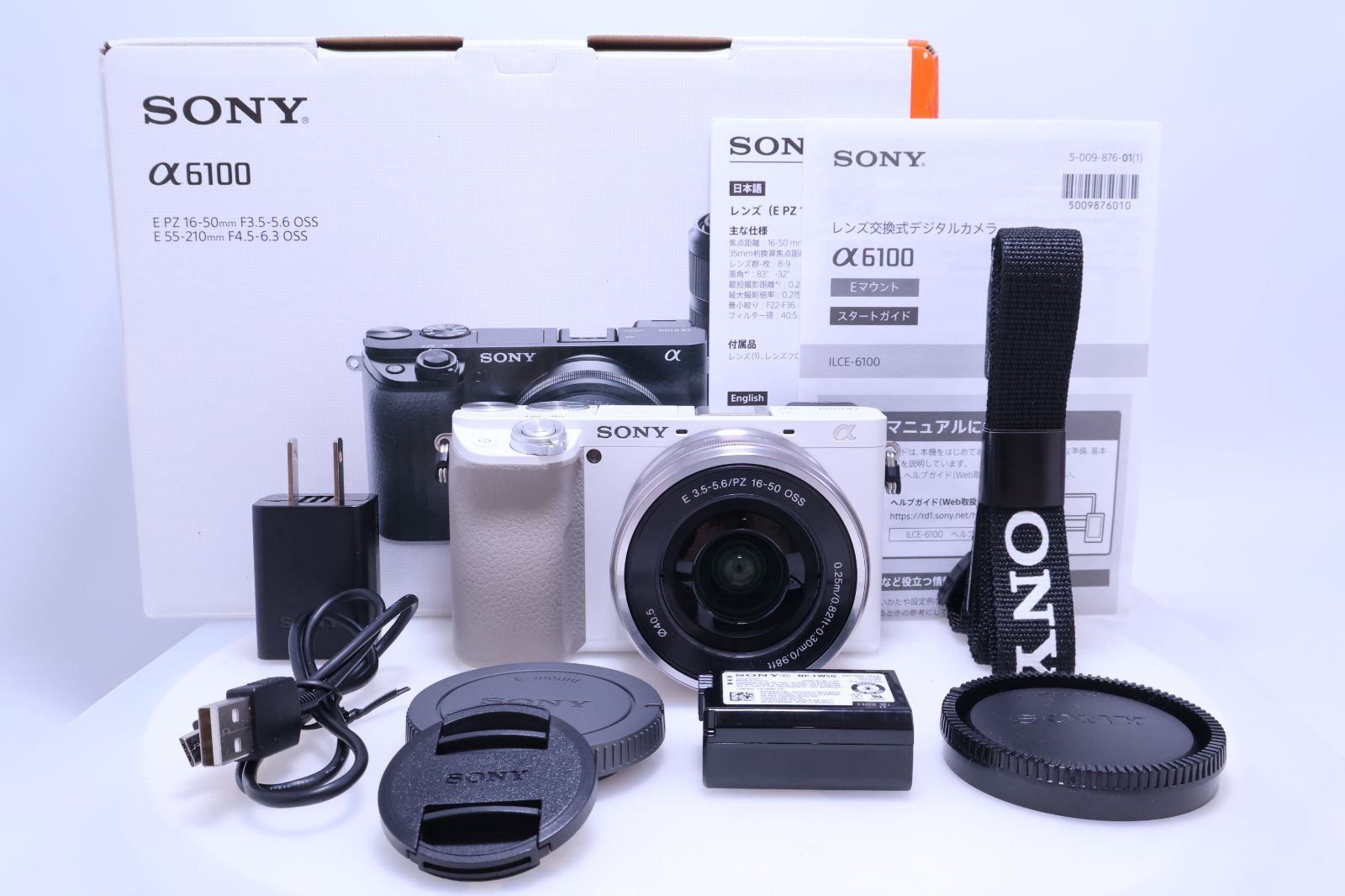 4,201回 ほぼ新品】SONY α6100 パワーズームレンズキット ホワイト