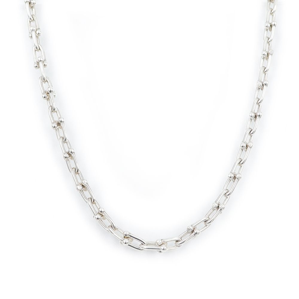 ティファニー 60153093 ハードウェア スモールリンク SV925 スターリングシルバー ネックレス 62コマ TIFFANY&Co.（中古）