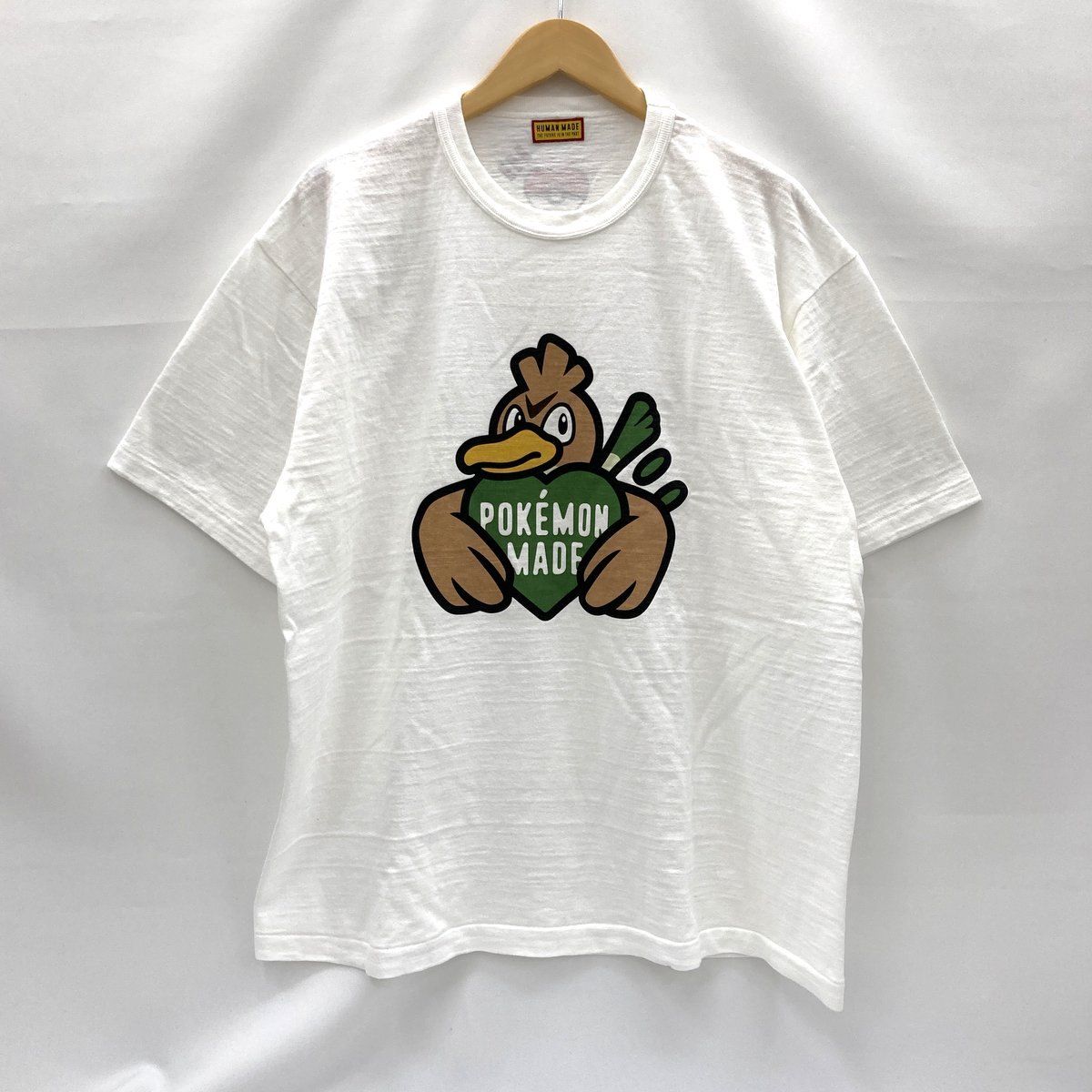 HUMAN MADE ヒューマンメイド Tシャツ カモネギ POKEMON MADE ポケットモンスター 半袖 クルーネック 半袖 3XL ホワイト トップス ★SS618