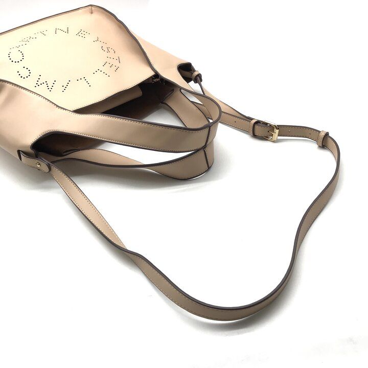 美品 Stella McCartney ステラマッカートニー ロゴ パンチング トート