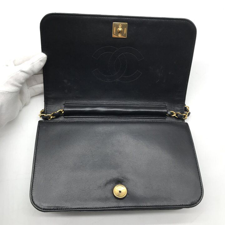 超美品 CHANEL シャネル ココマーク マトラッセ プッシュロック