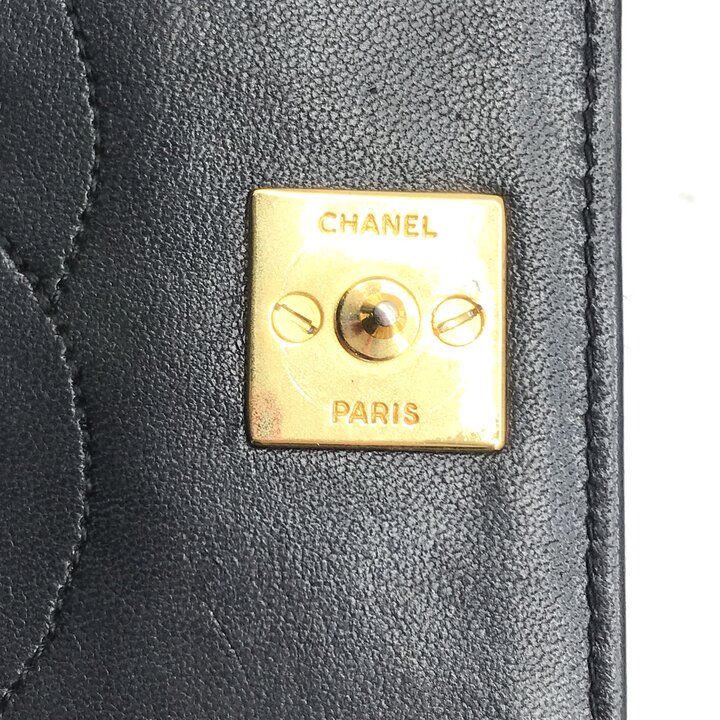 超美品 CHANEL シャネル ココマーク マトラッセ プッシュロック