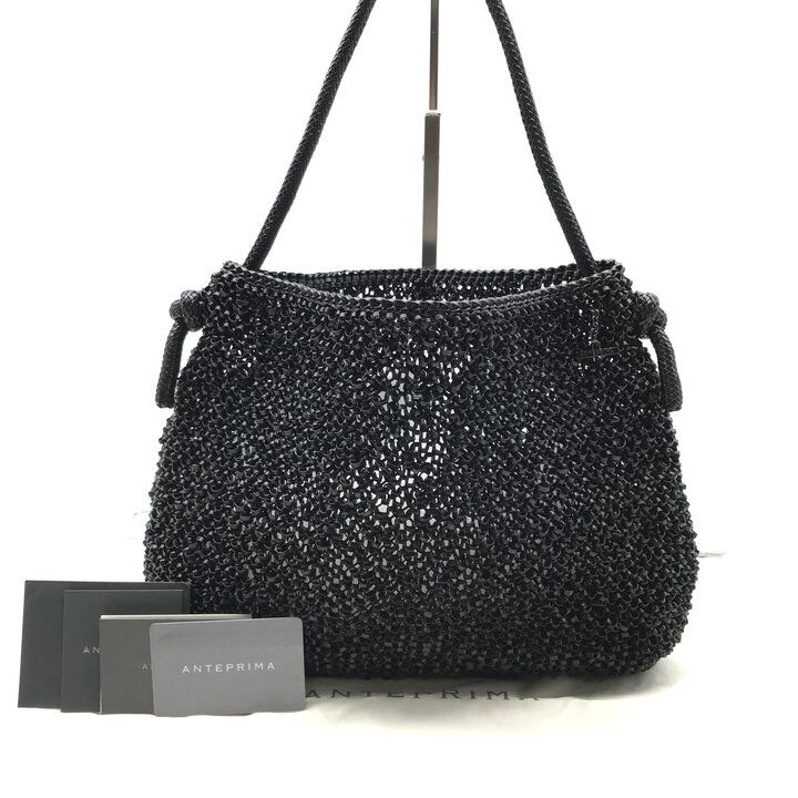 未使用保管品 ANTEPRIMA アンテプリマ ワイヤー ハンド バッグ ブラック レディース ブランド カバン BAG r1707