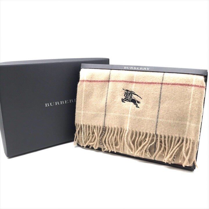 バーバリー ひざ掛け BURBERRY ウール 新品未使用 -バーバリー ウール