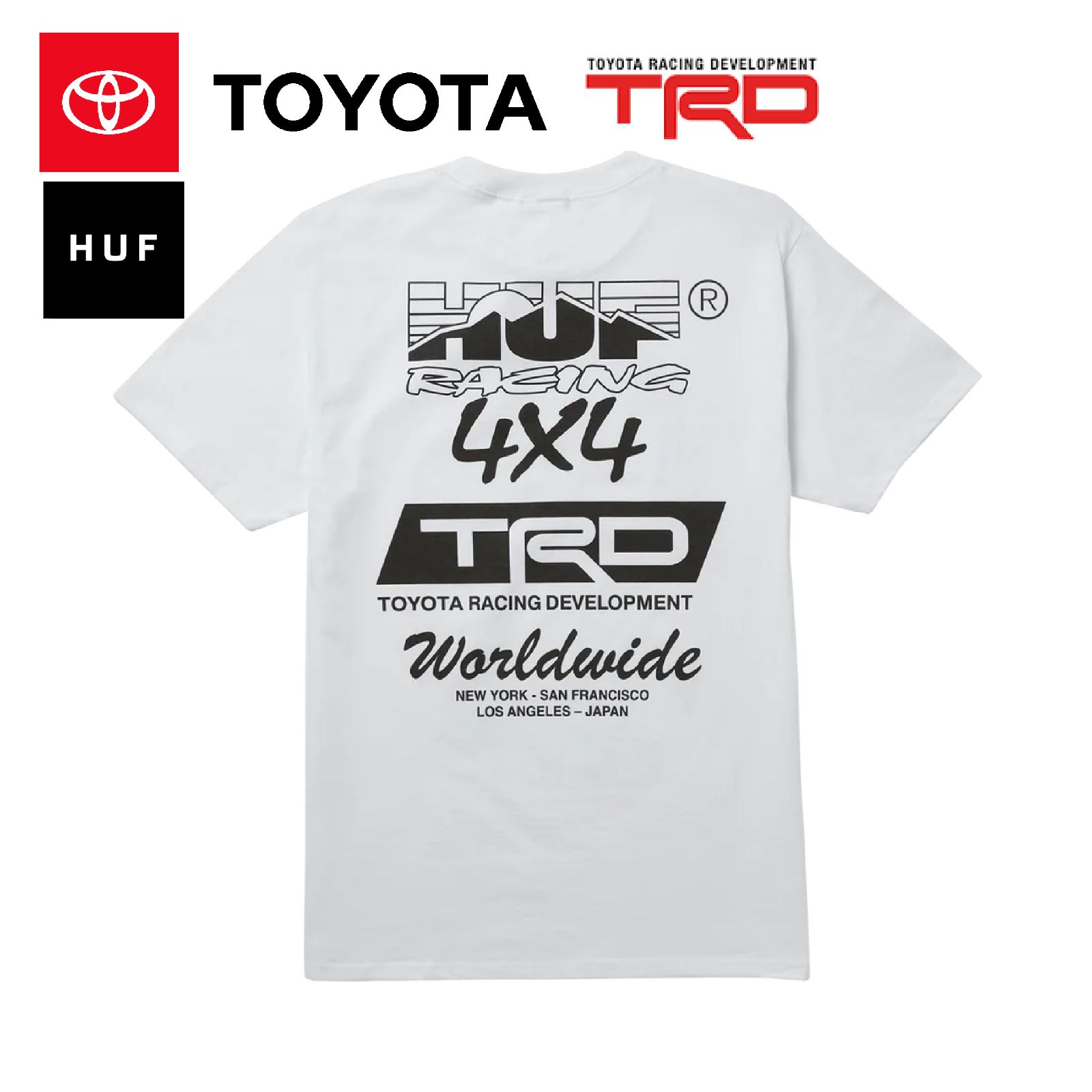 新品/US輸入] HUF X TOYOTA TRD VALLEY TRAILS T-SHIRT ハフ×トヨタ 