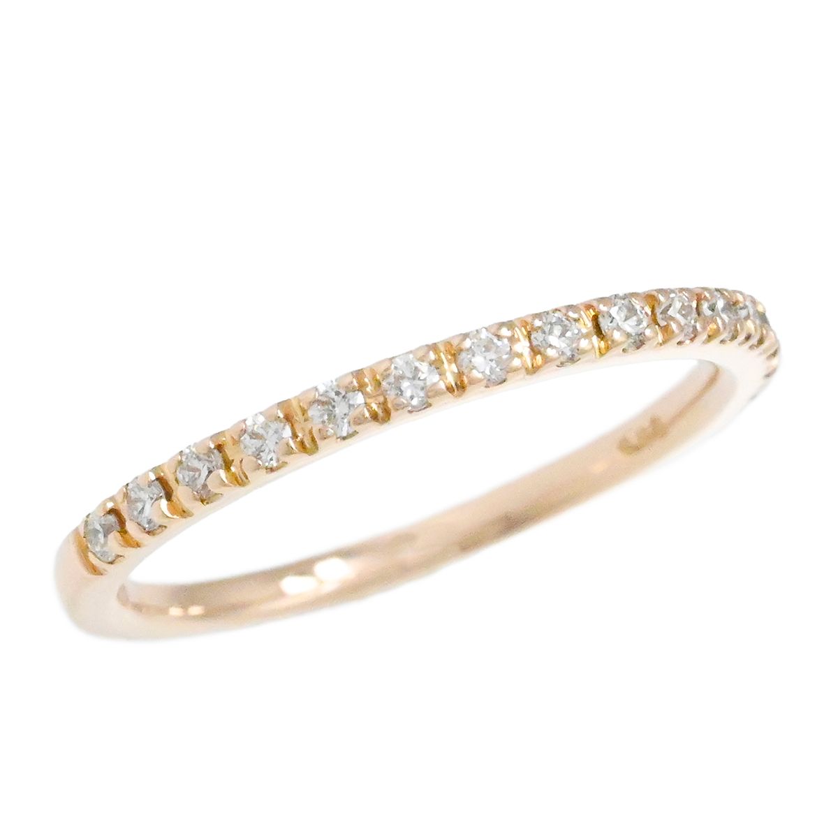 スタージュエリー STAR JEWELRY K18PG ピンクゴールド ダイヤ0.08ct ピンキーリング サイズ1号 レディース ダイヤモンド ジュエリー