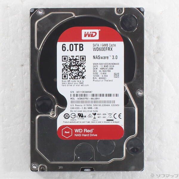 ソフマップ 〔中古品〕 WD60EFRX【262】