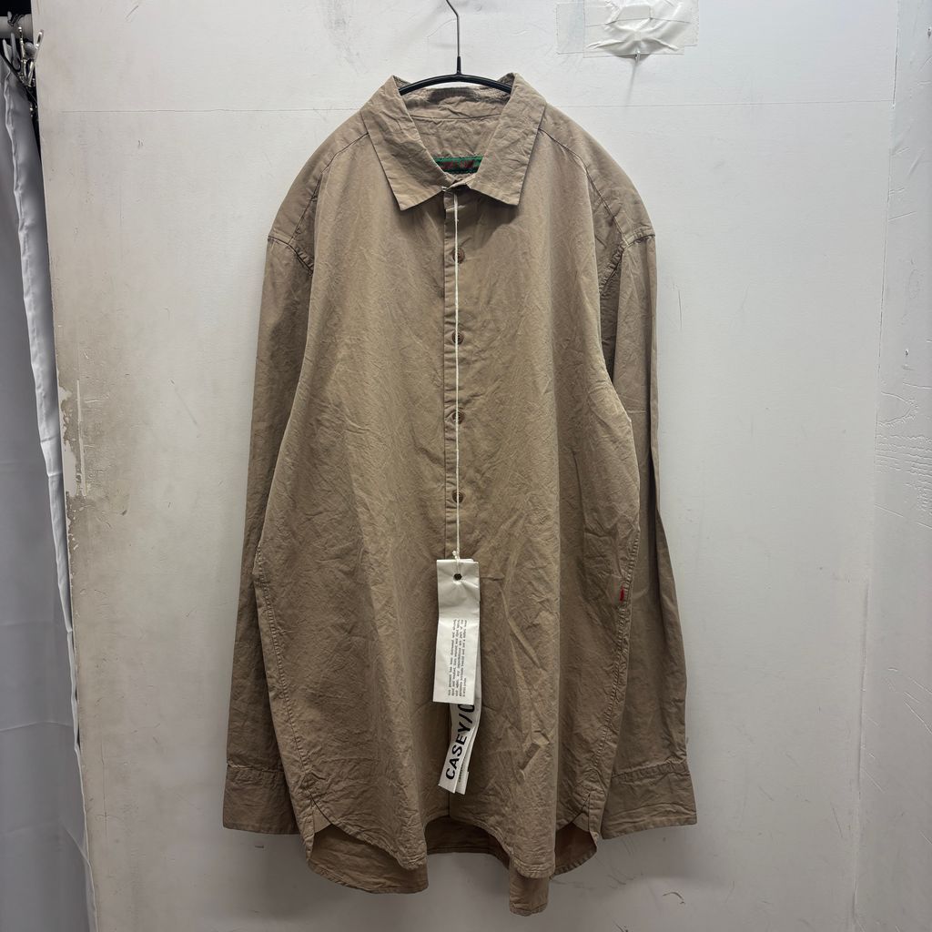 CASEY CASEY コットン長袖シャツ CASEY CASEY ケイシーケイシー BIG RACCOURCIE SHIRT-COT 長袖シャツ