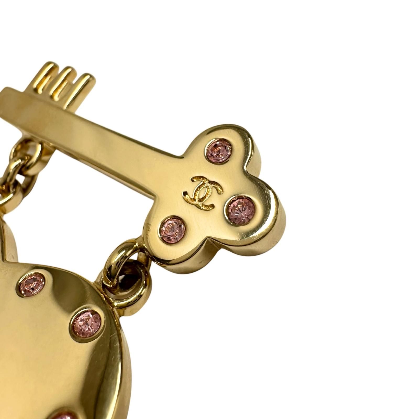 CHANEL シャネル ハートロック ココマーク 12096 ブローチ GP ゴールド