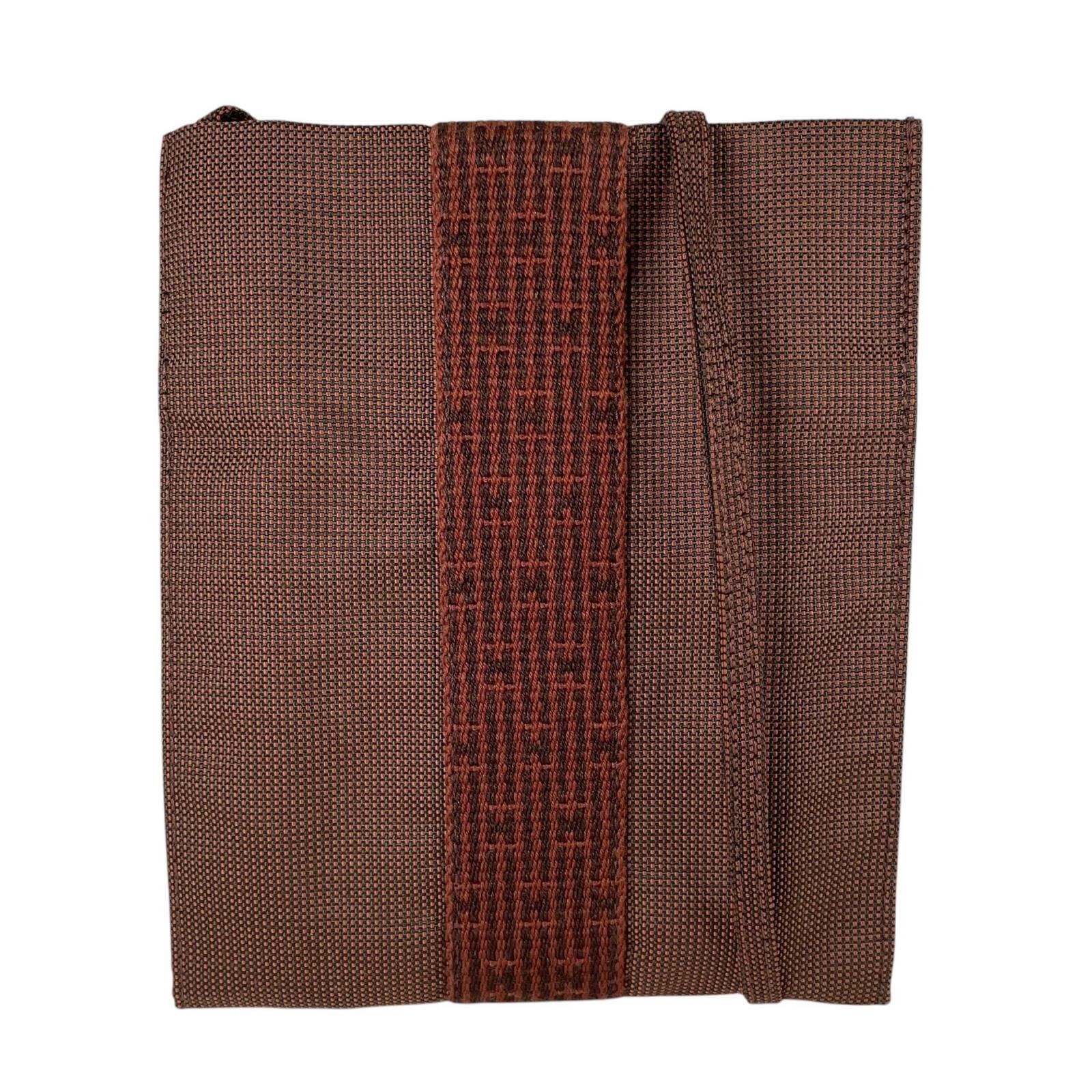 HERMES エルメス ポシェット エールラインポシェット エールライン 100967M ショルダーバッグ キャンバス ブラウン【中古】 ユニセックス