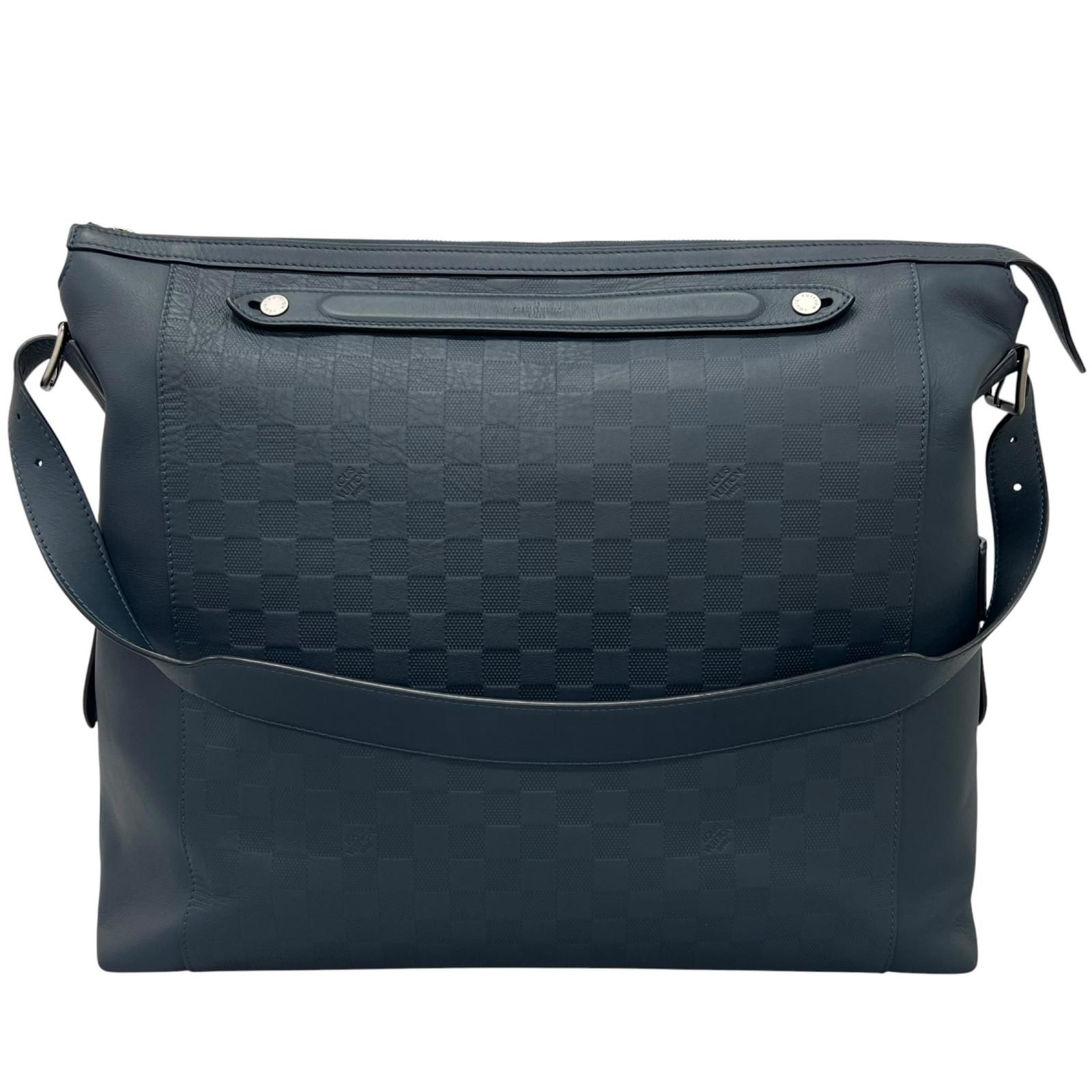 LOUIS VUITTON ルイ・ヴィトン デュプレクス ショルダーバッグ/ダミエアンフィニ ブルー【中古】 メンズ 198,000円