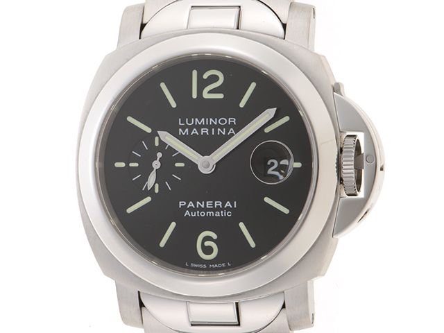 PANERAI パネライ ルミノールマリーナ PAM00220 腕時計 ステンレス 自動巻き ブラック文字盤 メンズ【中古】473