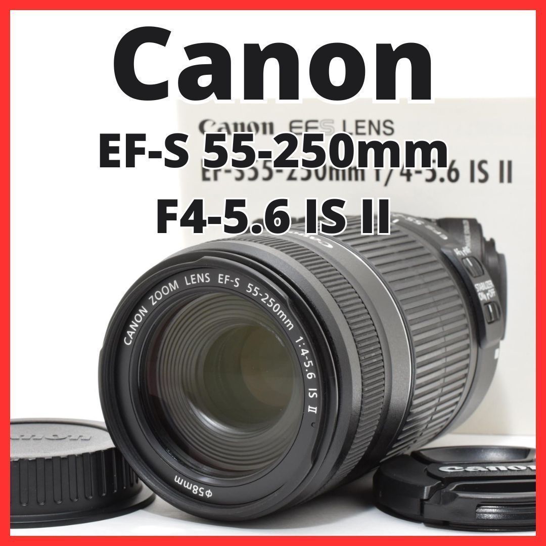 E28[7887]5★極美品★ キヤノン Canon EF-S 55-250mm F4-5.6 IS II