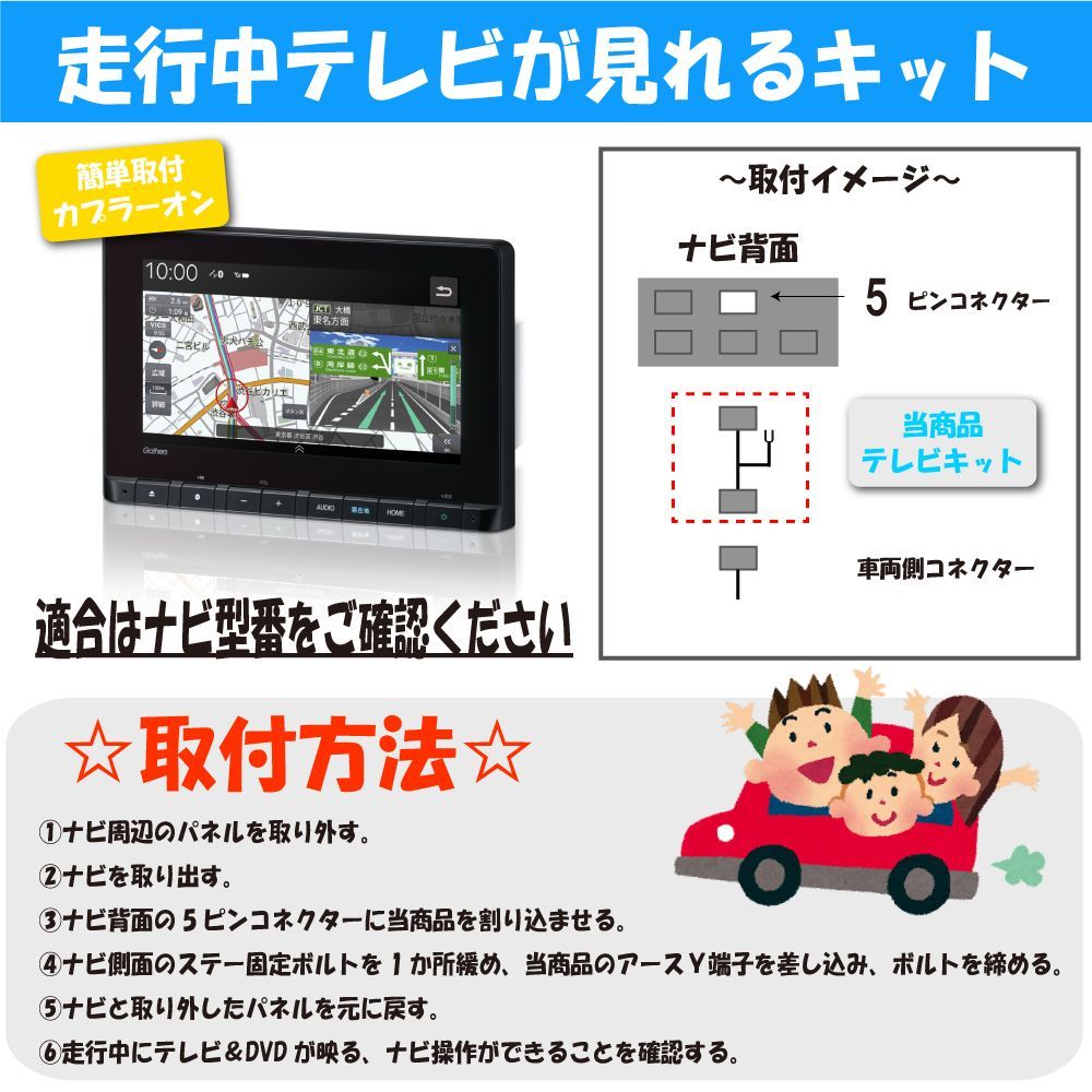 イクリプス ECLIPSE 富士通テン テレビキット AVN-LS04W AVN-LS04 AVN