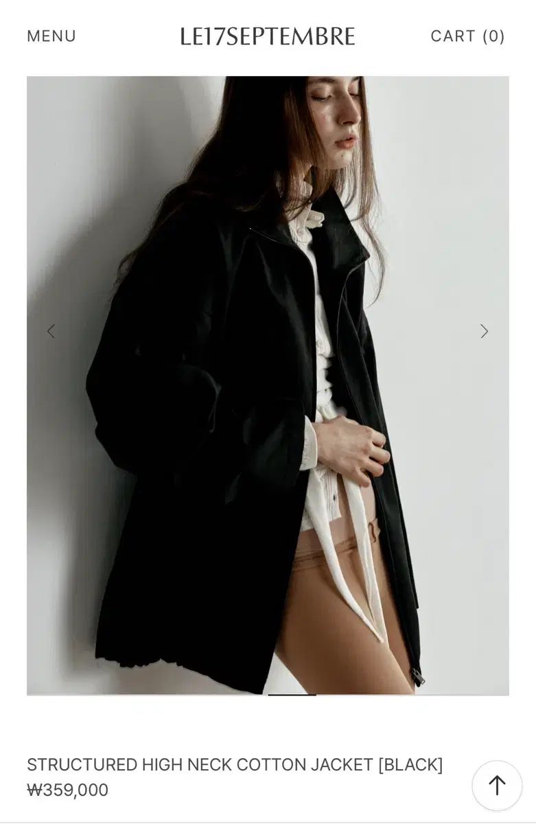 カルバン・クライン STRUCTURED HIGH NECK COTTON JACKET