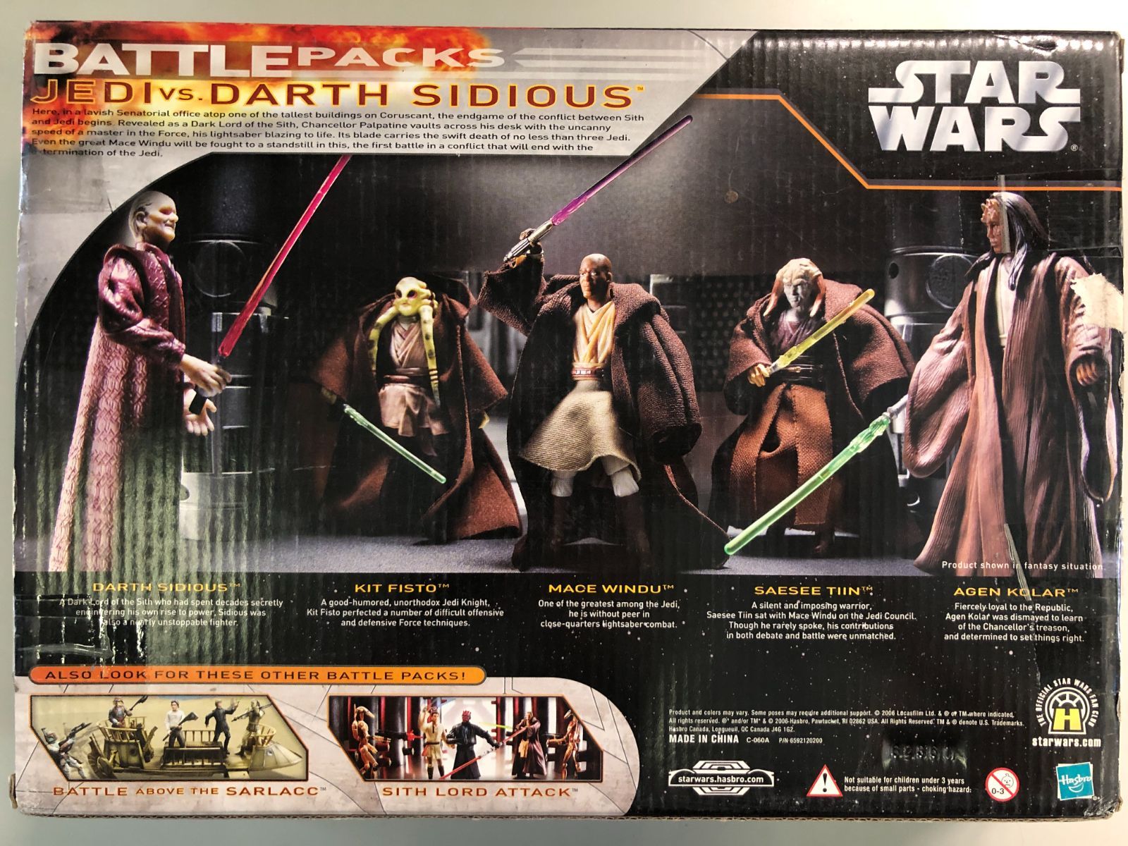 未開封 スターウォーズ ジェダイVSダース シディアス 国内正規 バトルパック ☆新品未開封 スターウォーズ ジェダイVSダース シディアス バトル