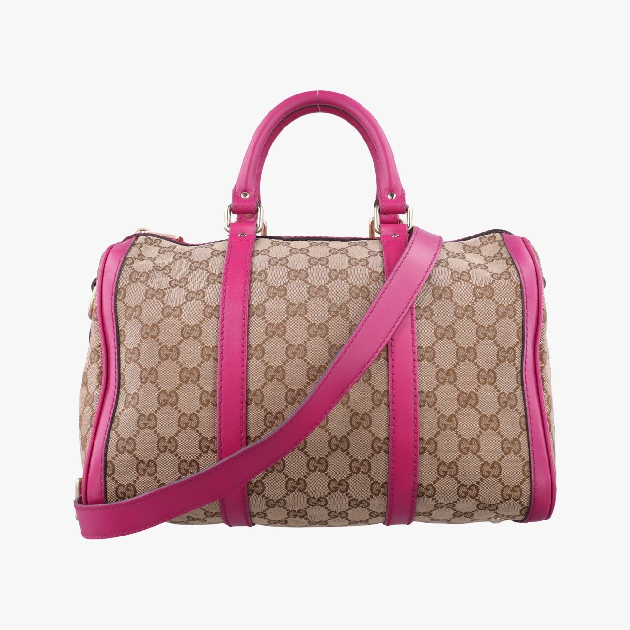 グッチGucciシェリーライン ベージュ×ローズ キャンバス×レザー 247205 G015853331 33,800円