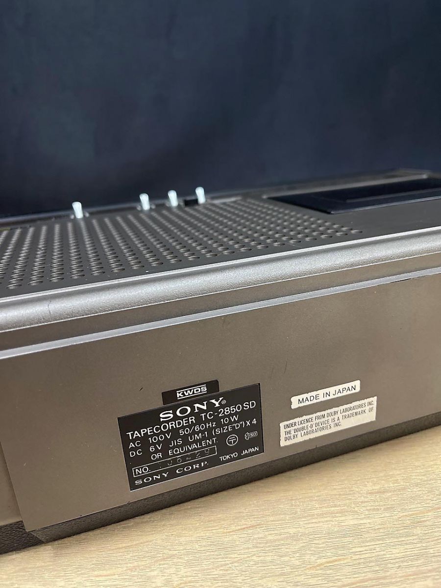 ジャンク品】 SONY ソニー カセットテープレコーダー TC-2850SD - メルカリ