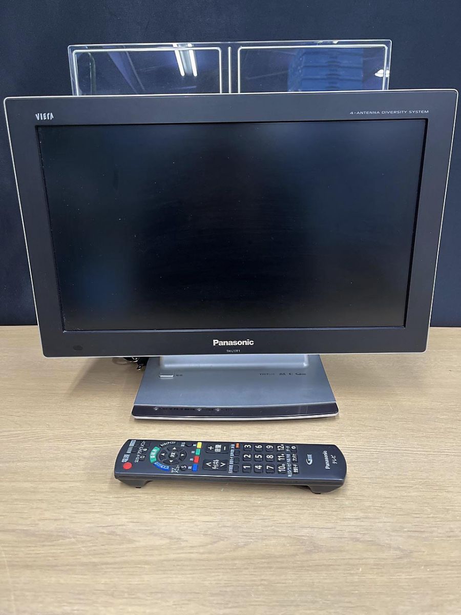 【現状品】Panasonic パナソニック VIERA ビエラ 17型 室内アンテナ内蔵 液晶テレビ リモコン付 TH-L17F1-K