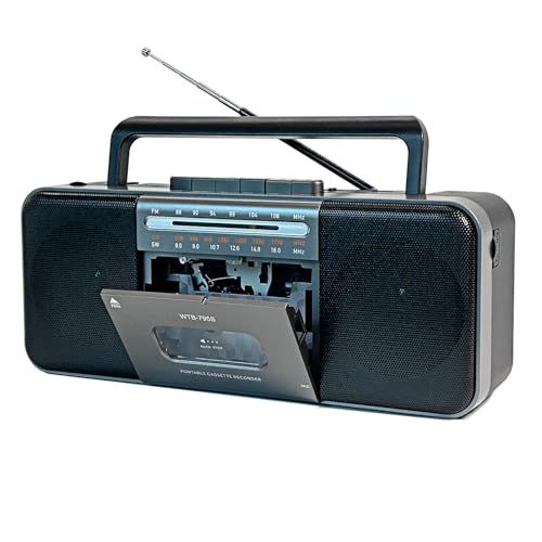 WTB-795S デュアルスピーカーとヘッドフォンジャックを備えたカセットテーププレーヤー、MP3デジタルコンバーターへのUSBカセット、テープへの録音、カセットテープレコーダー 日本語説明書付き (?)