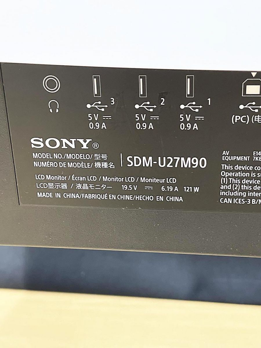 SONY ゲーミングモニター SDM-U27M90 ジャンク品 - メルカリ