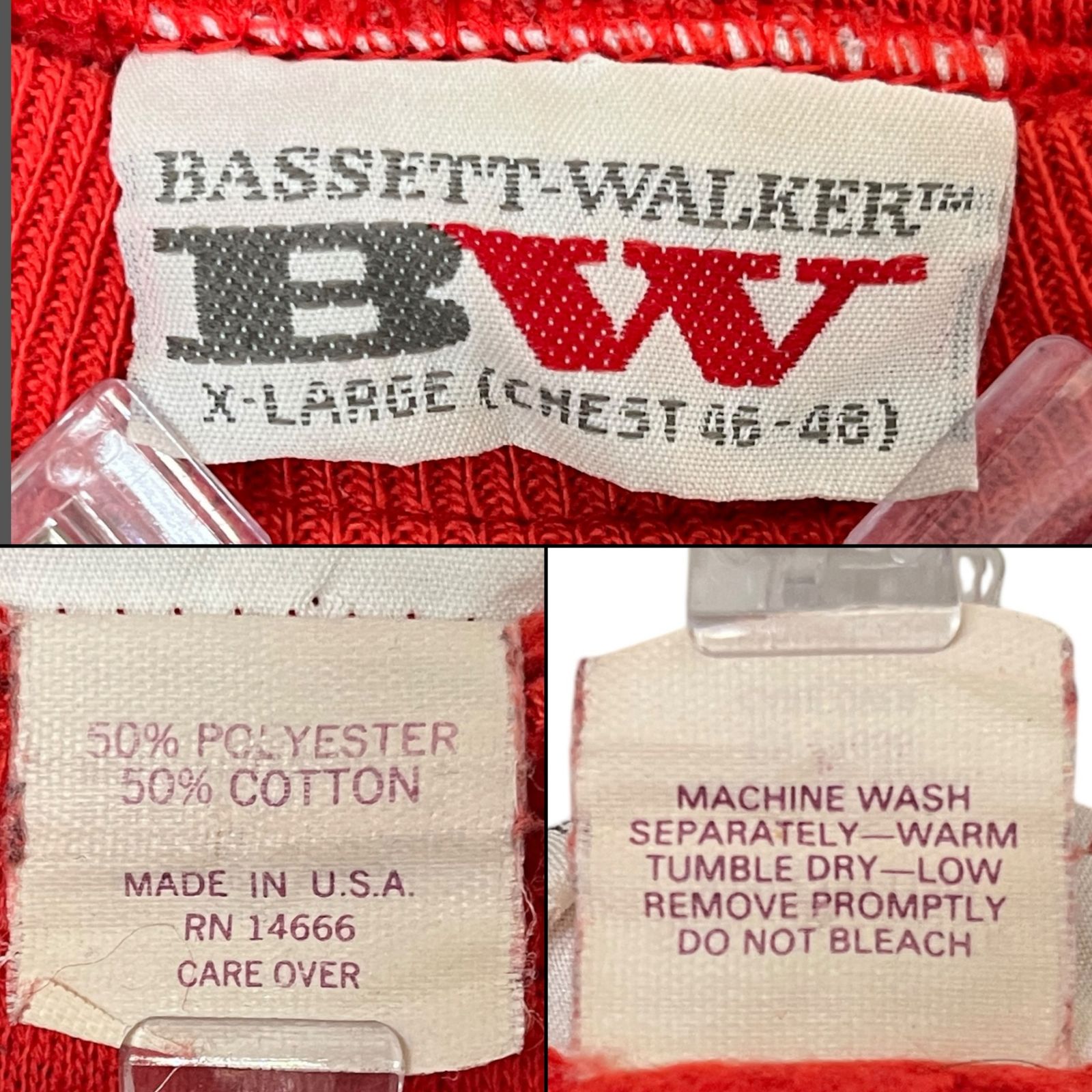 BASSETT WALKER (バセットウォーカー) カレッジプリントスエット 