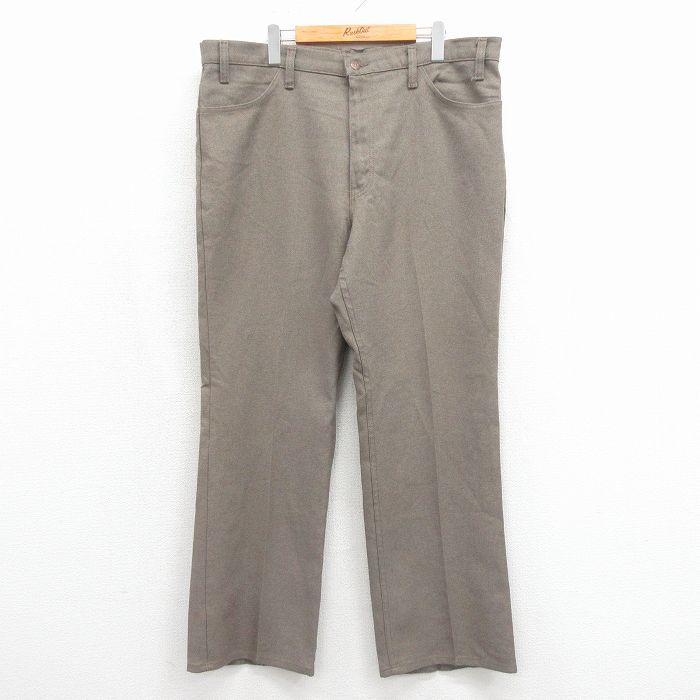 W40/古着 リーバイス Levis 517 パンツ メンズ 80年代 80s ブーツカット 大きいサイズ USA製 ベージュ【spe】 26may14