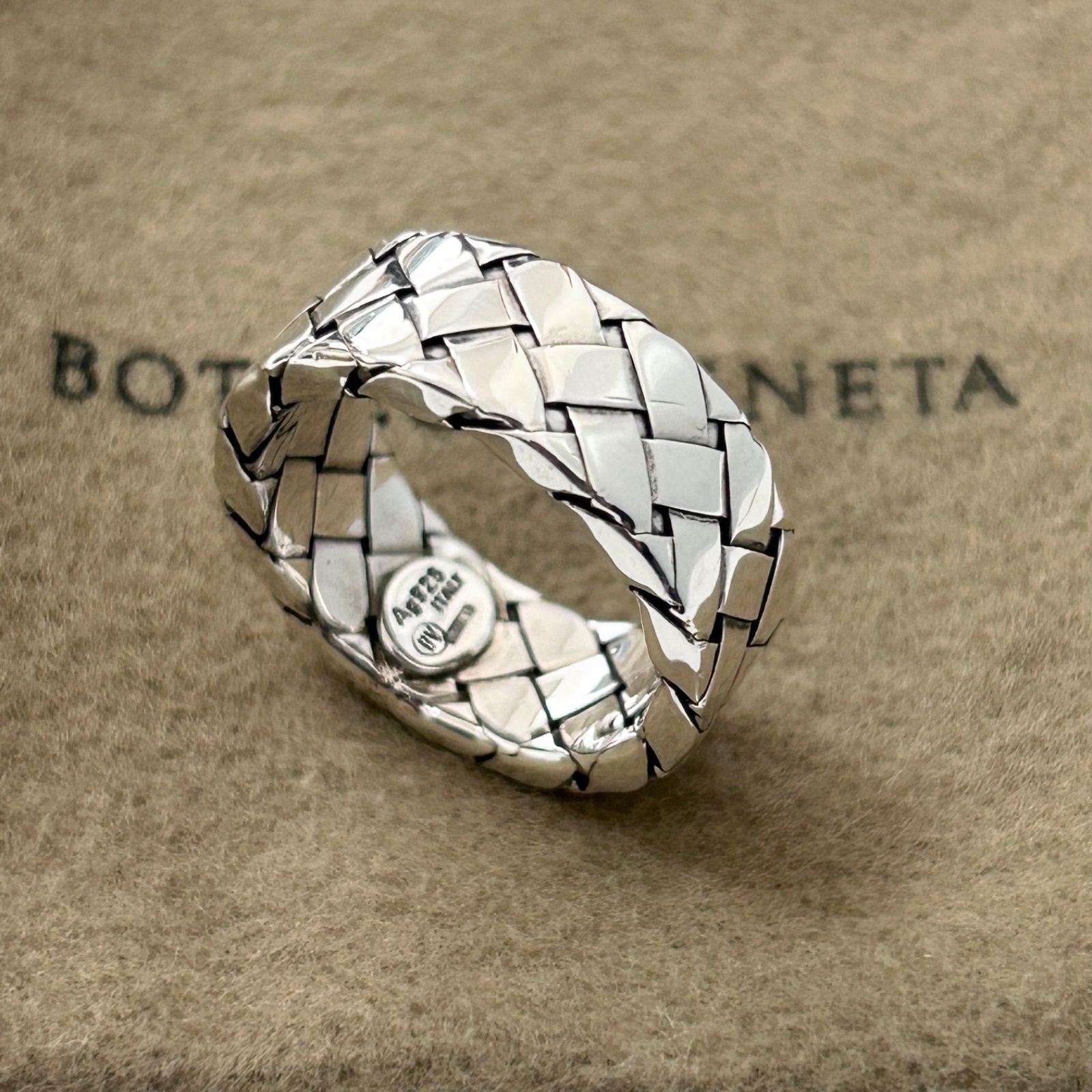 BOTTEGA VENETA ボッテガヴェネタ 9号 イントレチャート 925 リング