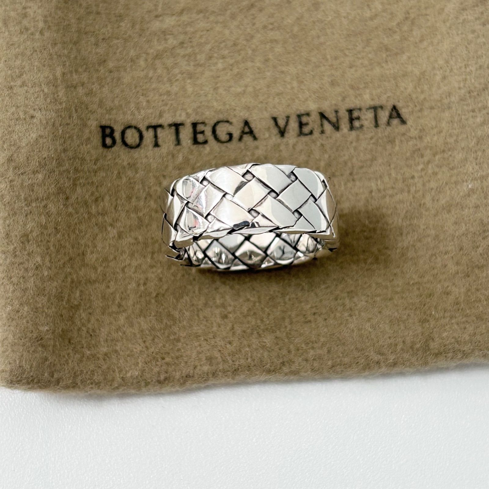 BOTTEGA VENETA ボッテガヴェネタ 9号 イントレチャート 925 リング 