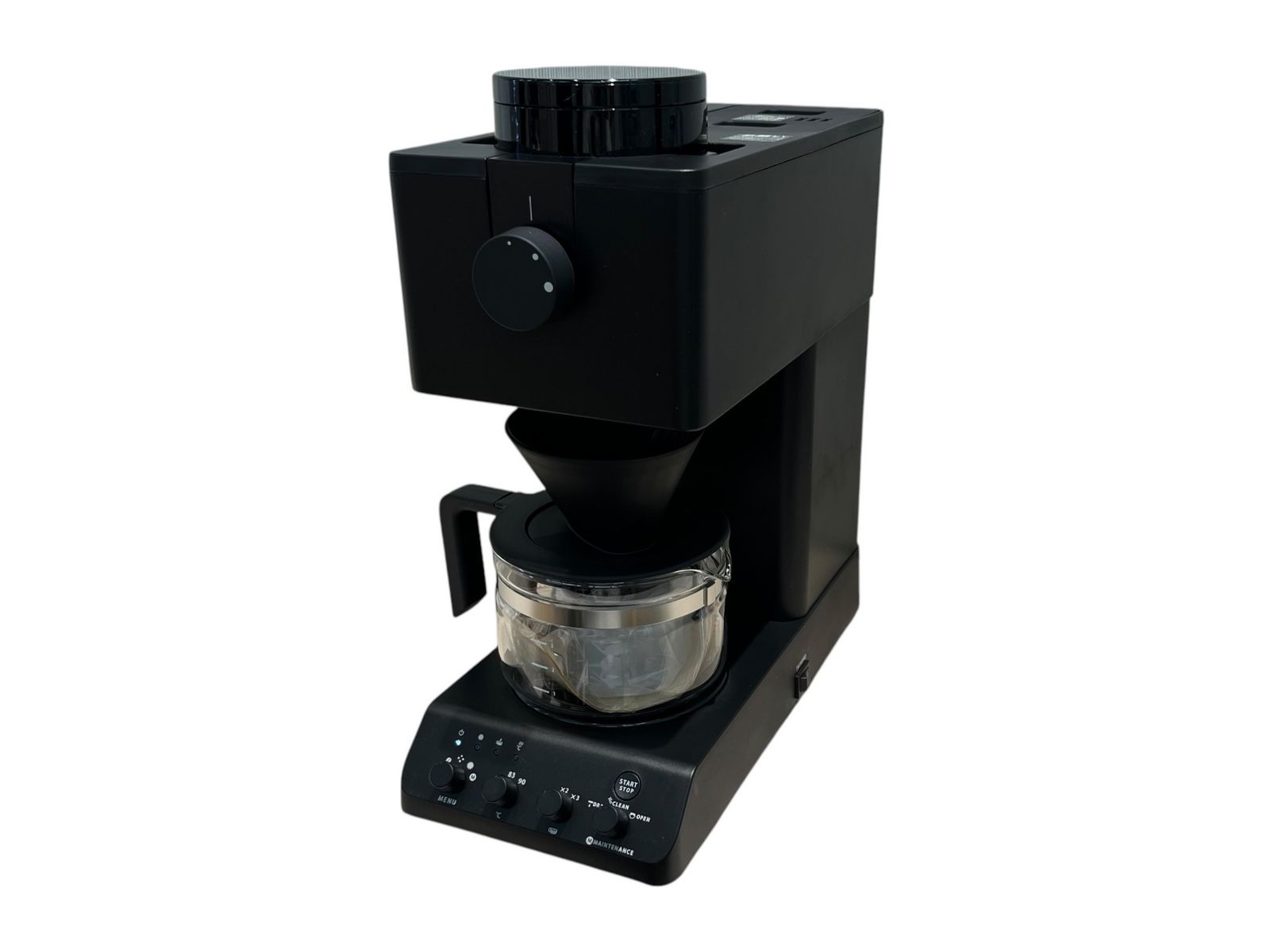 TWINBIRD (ツインバード) コーヒーメーカー ミル付き CM-D457 ブラック