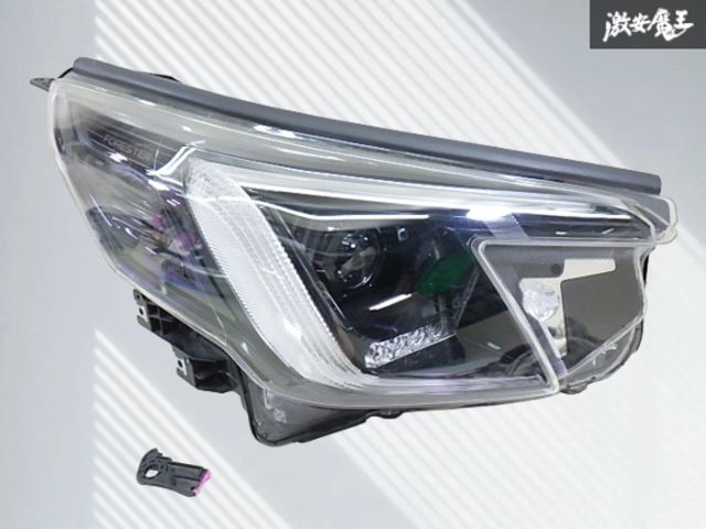 【実働外し】スバル 純正 SK5 フォレスター LED ヘッドライト ヘッドランプ レンズ 右 右側 運転席側 刻印 KF KOITO 100-60465 即納 棚