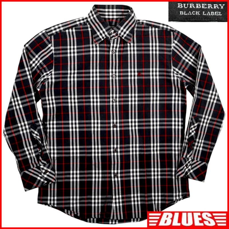 Burberryシャツ(Lサイズ) BURBERRY BLACK LABEL 廃盤 バーバリーブラックレーベル シャツ L 長袖