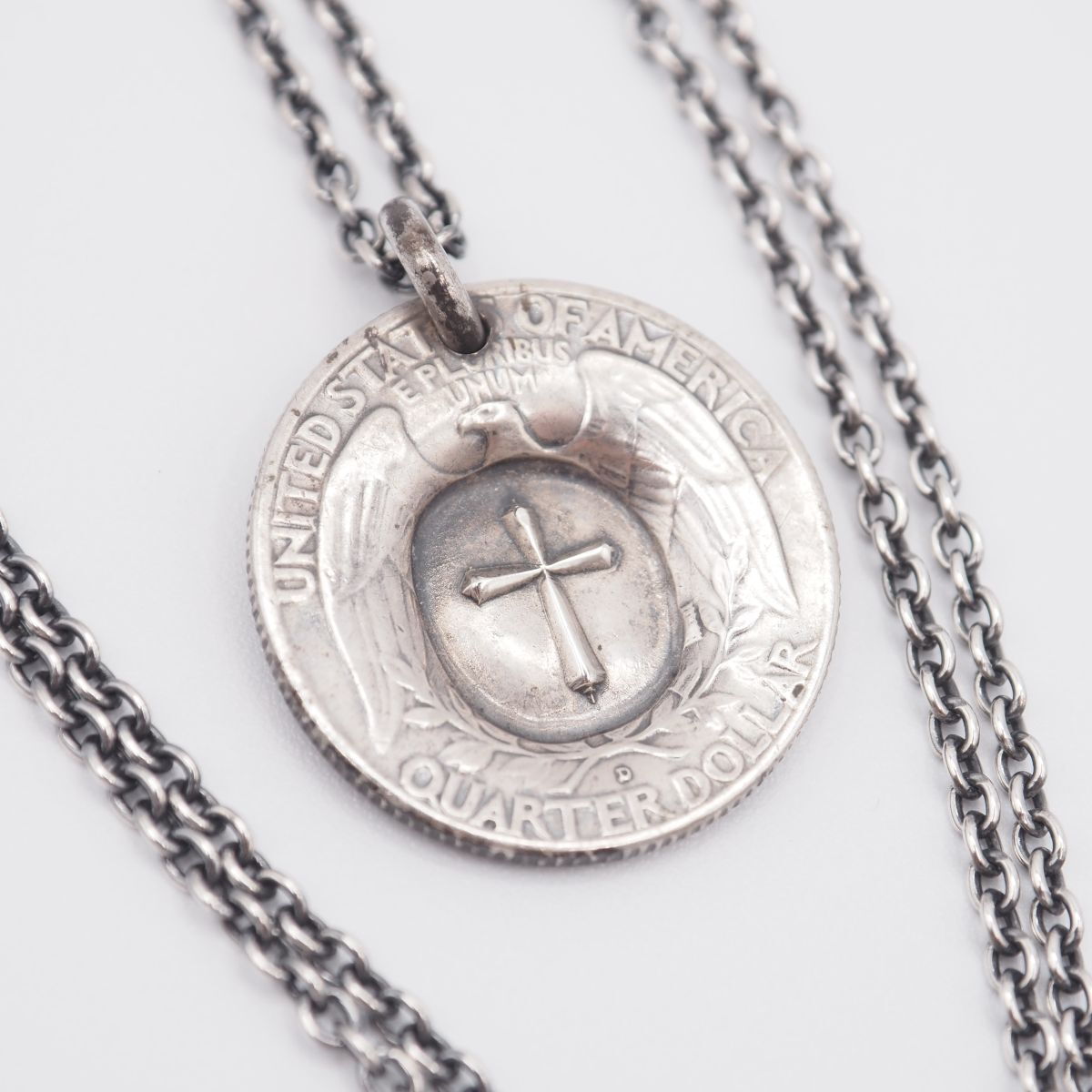 W976 NORTH WORKS ノースワークス SILVER925刻印 ペンダント ネックレス コイン デザイン シルバー 11,886円