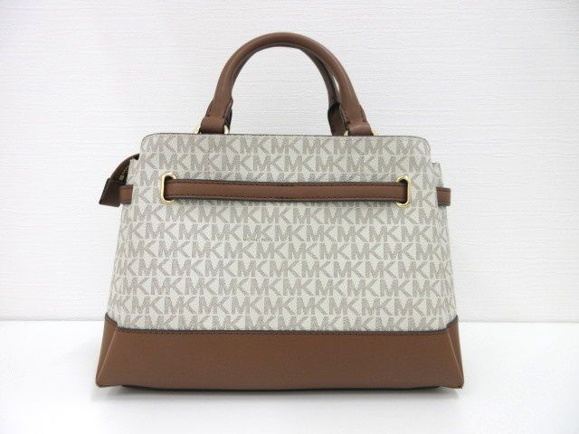 マイケルコース MICHAEL KORS 2wayハンドバッグ ホワイト ブラウン系 