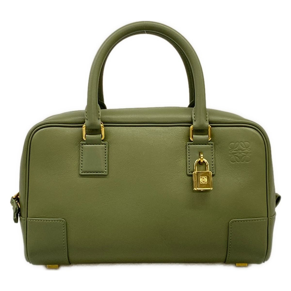 LOEWE(ロエベ) ハンドバッグ美品 アマソナ23 A039N07X01 カーキ ミニバッグ