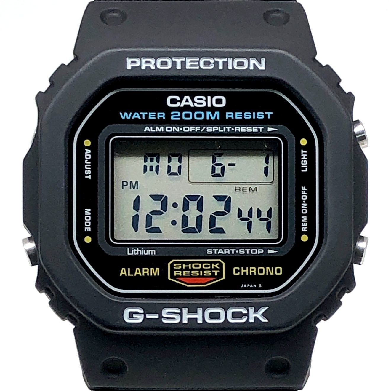 G-SHOCK ジーショック DW-5600C-1V M901 海外モデル 200M表記 スピードモデル 豆球 キアヌリーブス SPEED 1987年6月発売