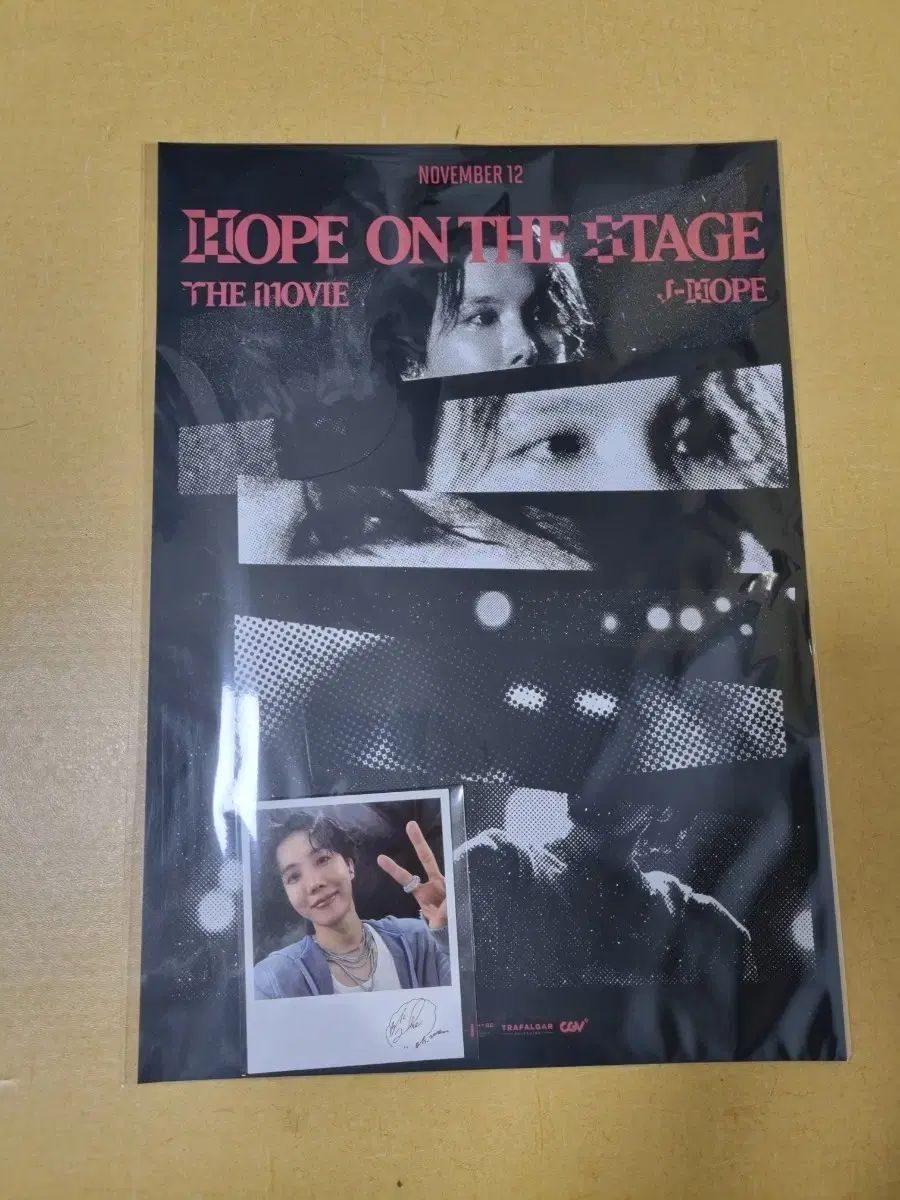 BTS（防弾少年団・バンタン） ジェイホープ(J-HOPE・ホソク・ホビ) An Ode Hope Ver. STAGE THE MOVIE ポスター + チェキ ポラロイド