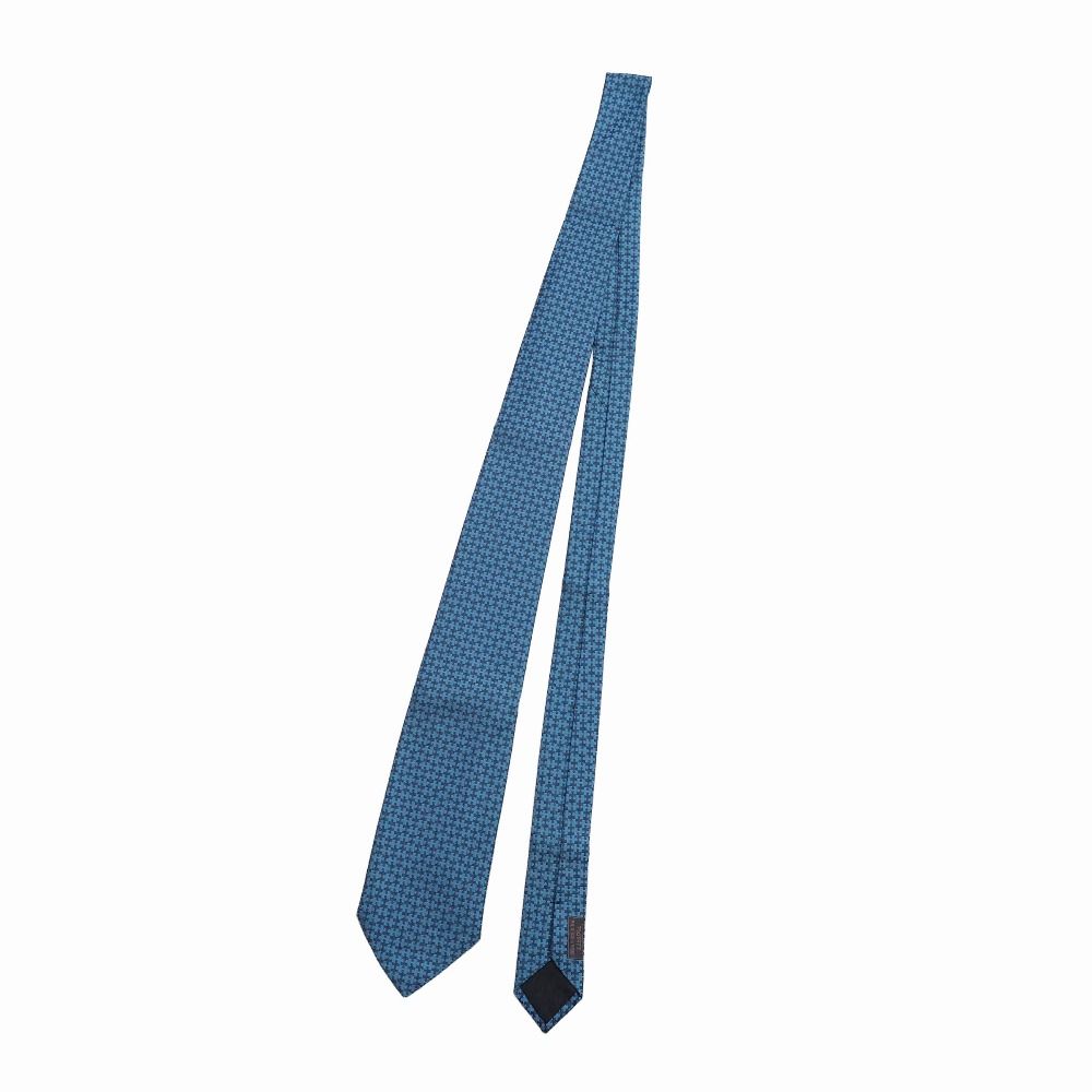 ■美品■HERMES エルメス ネクタイ シルクツイル Hロゴ 総柄 ワイドタイ ブランド古着【中古】20260605/RA9662