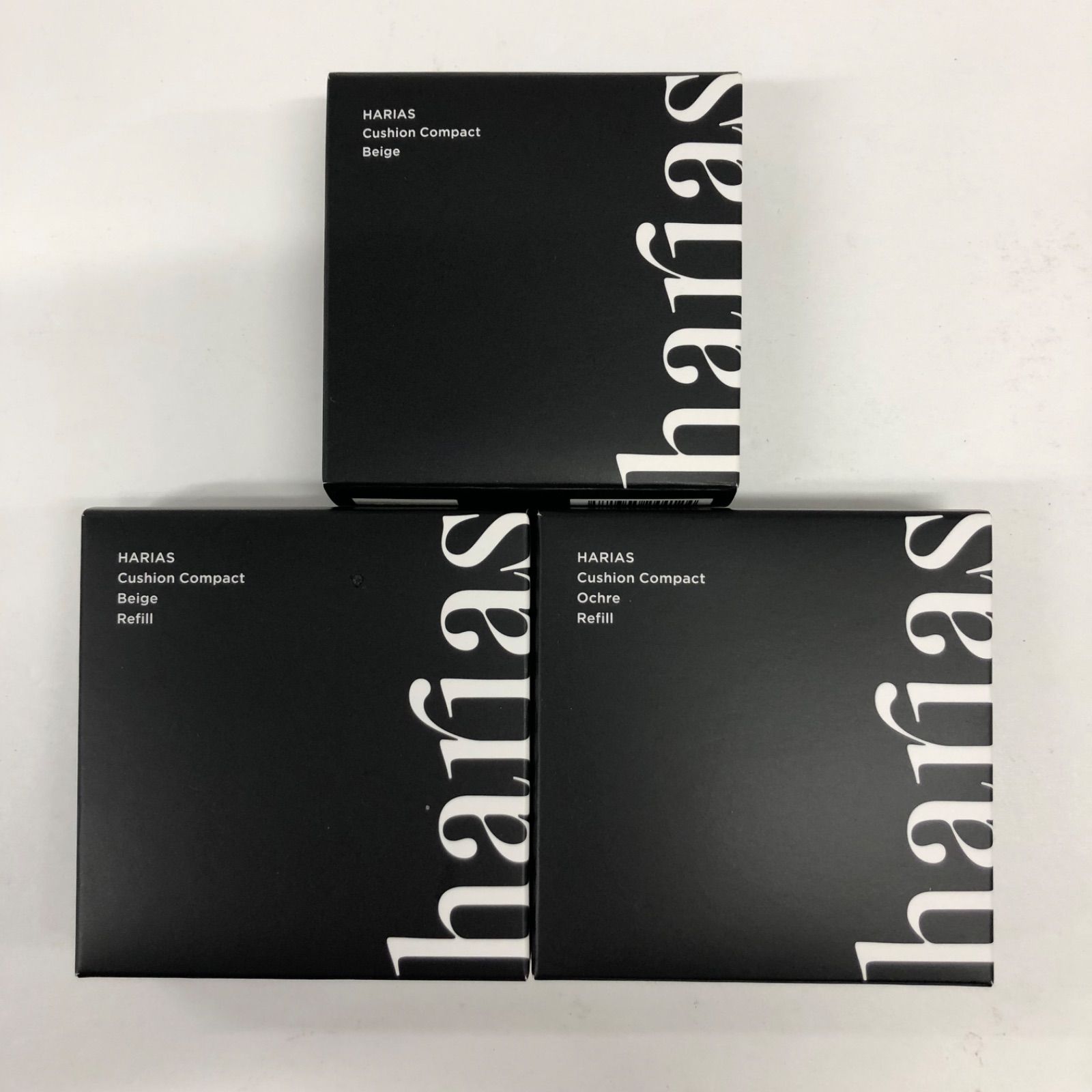K3054 K HARIAS ハリアス クッションコンパクト ベージュ / オークル レフィル 15g / ベージュ 15g 計3点セット