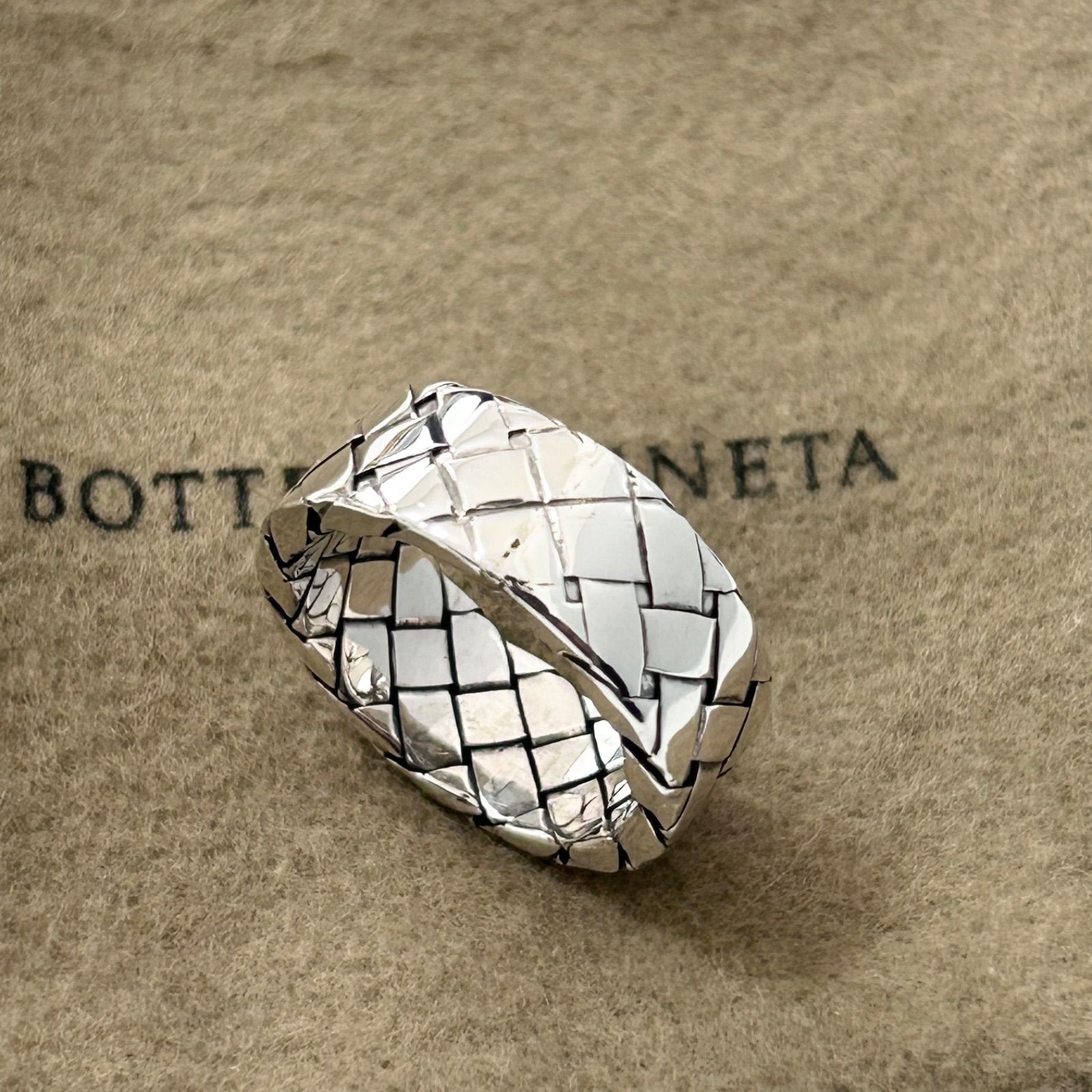 BOTTEGA VENETA ボッテガヴェネタ 9号 イントレチャート 925 リング