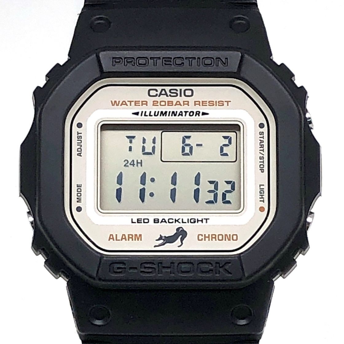 G-SHOCK ジーショック DW-5600SHB-1 KURO-SHIBA 黒柴 柴犬 二色成形バンド LEDバックライト 日本製 2024年9月発売